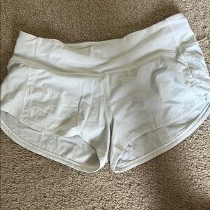 Women's White Athletic Shorts